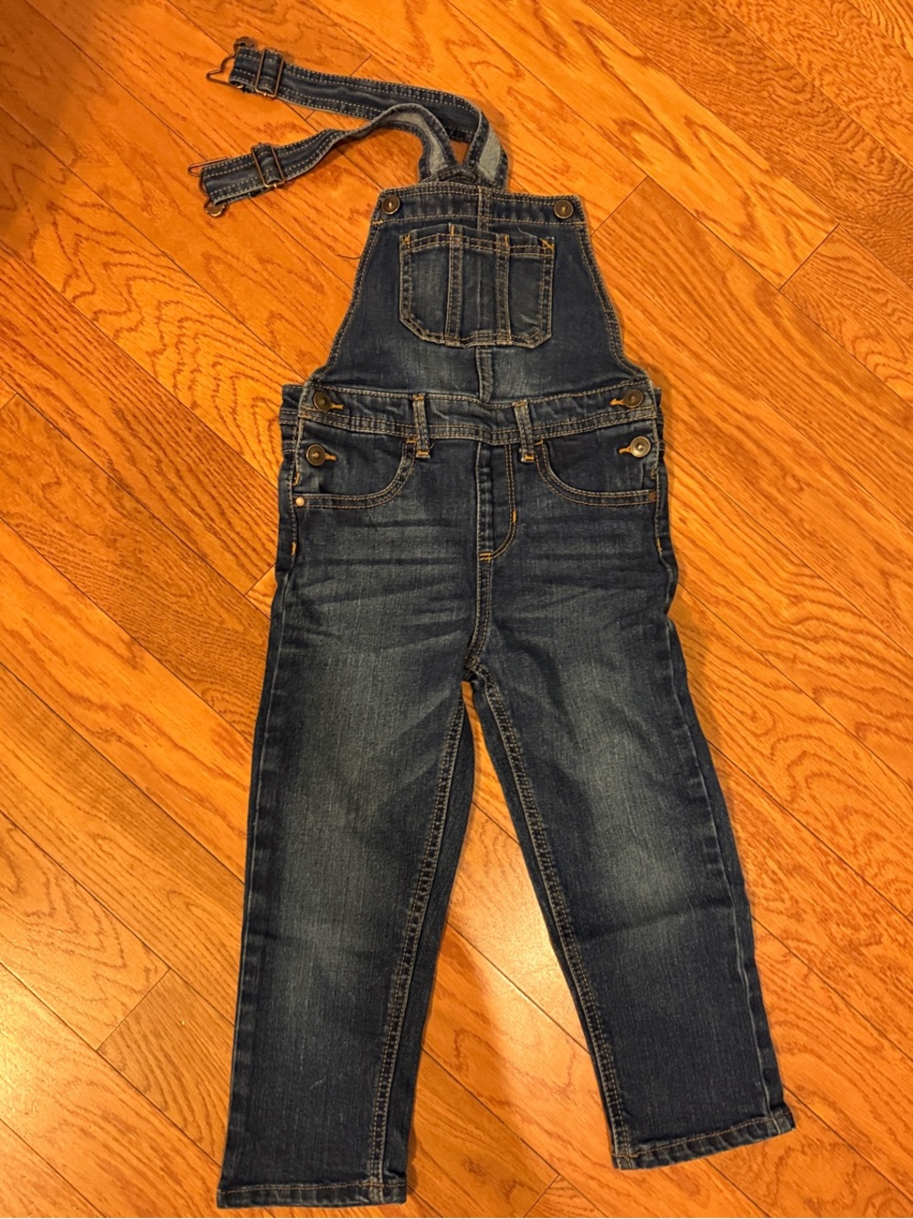 wonder nation Dark Blue Denim Kids Overalls